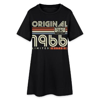 60 Geburtstag 1966 Jahrgang Vintage Retro Geschenk - Frauen T-Shirt-Kleid - Schwarz - Vorne