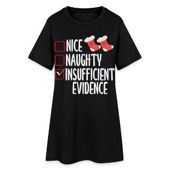 Funny Christmas Christmas Gift Xmas Shirt - Women’s T-Shirt Dress - black - Front