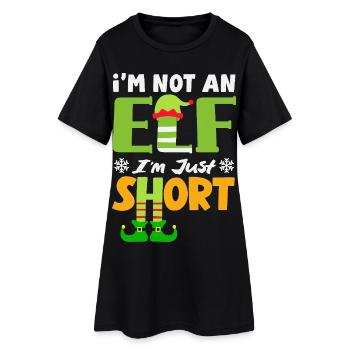 Drôle de t-shirt de Noël cadeau de Noël - Robe T-shirt Femme - noir - Devant