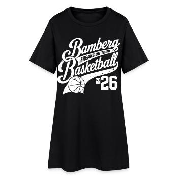 Bamberg Basketball - Frauen T-Shirt-Kleid - Schwarz - Vorne