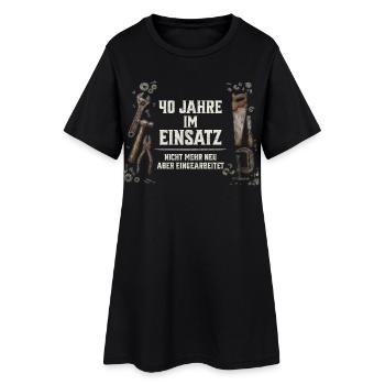 40. Geburtstag Handwerker Geschenk Werkzeug Spruch - Frauen T-Shirt-Kleid - Schwarz - Vorne