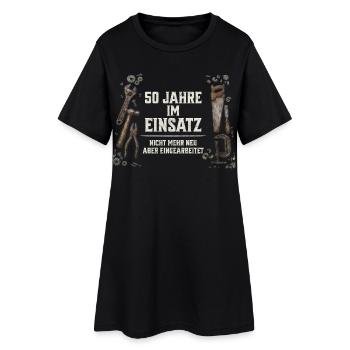50. Geburtstag Handwerker Geschenk Werkzeug Spruch - Frauen T-Shirt-Kleid - Schwarz - Vorne