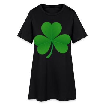 Shamrock - Robe T-shirt Femme - noir - Devant