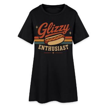 Humour de hot-dog barbecue amateur de saucisses - Robe T-shirt Femme - noir - Devant