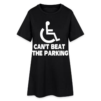 Rien ne vaut le fauteuil roulant amputé drôle qui se gare - Robe T-shirt Femme - noir - Devant