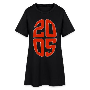 21 ANS 2005 21E ANNIVERSAIRE - Robe T-shirt Femme - noir - Devant