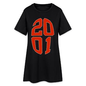 25 YEARS OLD 2001 25TH BIRTHDAY - Women’s T-Shirt Dress - black - Front