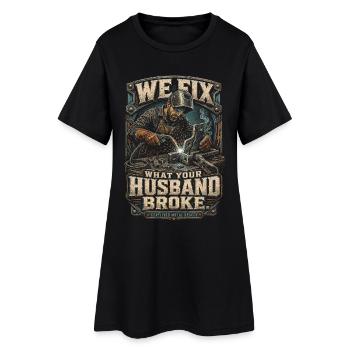 Soudeur Spécialiste en soudage - Robe T-shirt Femme - noir - Devant
