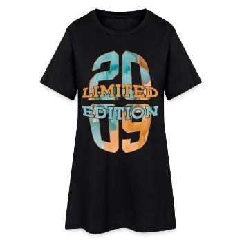 ÉDITION LIMITÉE 2009 17 ANS 17E ANNIVERSAIRE - Robe T-shirt Femme - noir - Devant