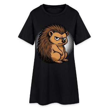 Hérisson Hérisson Amoureux des hérissons Propriétaire de hérisson Gardien de hérissons Stinger - Robe T-shirt Femme - noir - Devant
