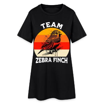 Team Zebrafinch - Women’s T-Shirt Dress - black - Front