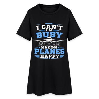 Mécanicien aéronautique - Robe T-shirt Femme - noir - Devant