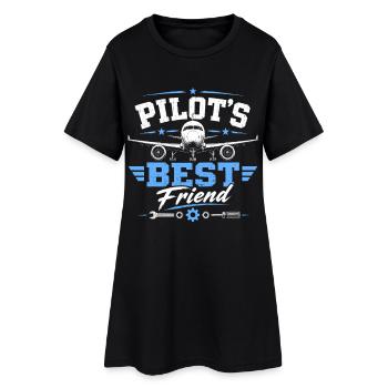 Maintenance et ingénierie mécanique aéronautique - Robe T-shirt Femme - noir - Devant