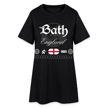 Bath England Streetwear Travel Souvenir - Women’s T-Shirt Dress - black - Front