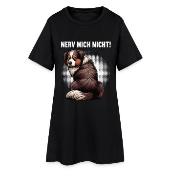 Nerv Mich Nicht Australian Shepherd Aussie Aussies - Frauen T-Shirt-Kleid - Schwarz - Vorne