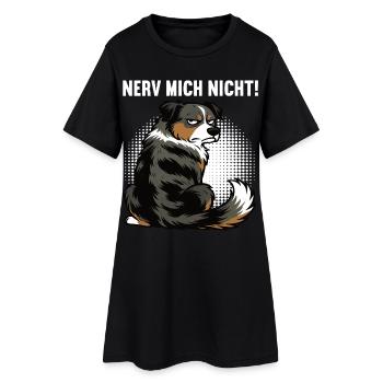Nerv Mich Nicht Australian Shepherd Aussie Aussies - Frauen T-Shirt-Kleid - Schwarz - Vorne