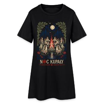 Noc Kupaly Fire Dance - Women’s T-Shirt Dress - black - Front