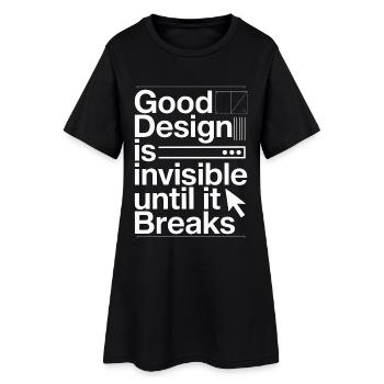 UX/UI Designer Good Design Is User Experience - Women’s T-Shirt Dress - black - Front