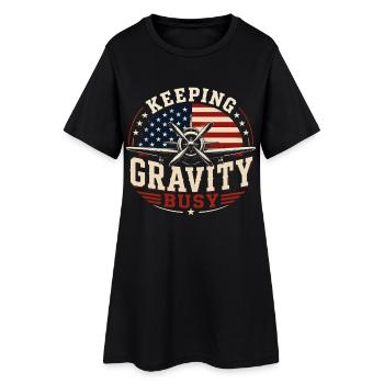 Maintenance et réparation d’aéronefs - Robe T-shirt Femme - noir - Devant
