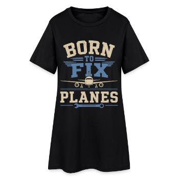 Maintenance de la technologie aéronautique des ingénieurs aéronautiques - Robe T-shirt Femme - noir - Devant