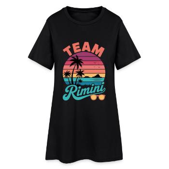 Équipe Rimini Sunset - Robe T-shirt Femme - noir - Devant