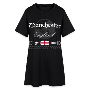 Manchester England Streetwear Travel Souvenir - Women’s T-Shirt Dress - black - Front