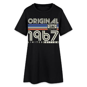 Cadeau rétro original d’anniversaire vintage de 1967 - Robe T-shirt Femme - noir - Devant
