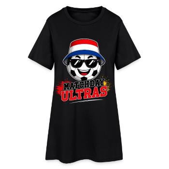Ultras Football Match Day Football Fan Holland Netherlands - Robe T-shirt Femme - noir - Devant