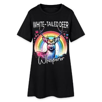 Chuchoteur de cerfs de Virginie - Robe T-shirt Femme - noir - Devant