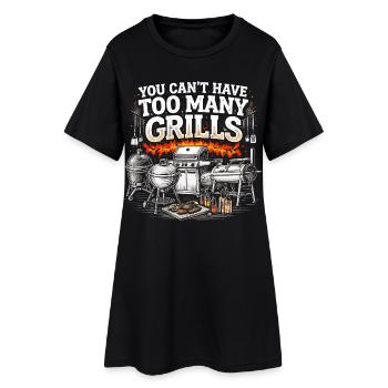 BBQ Humor Grill Master Dad-Geschenk - Frauen T-Shirt-Kleid - Schwarz - Vorne