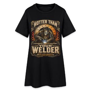 Soudeur professionnel plus chaud que votre soudeur - Robe T-shirt Femme - noir - Devant