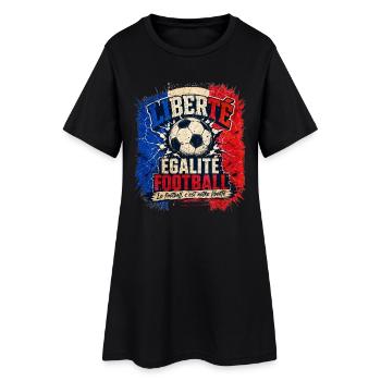 Football Liberté et Égalité | Tournoi 2026 Cadeau - Robe T-shirt Femme - noir - Devant