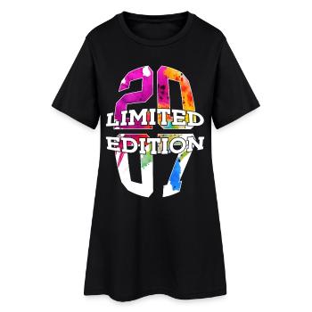 ÉDITION LIMITÉE 2007 19 ANS 19E ANNIVERSAIRE - Robe T-shirt Femme - noir - Devant