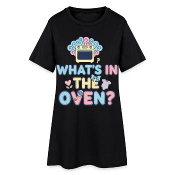 Révélation du sexe : Équipe de la baby shower Four - Robe T-shirt Femme - noir - Devant