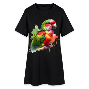 Alexandra Parakeet Gift - Women’s T-Shirt Dress - black - Front
