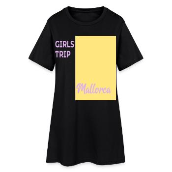 Filles Majorque - Robe T-shirt Femme - noir - Devant