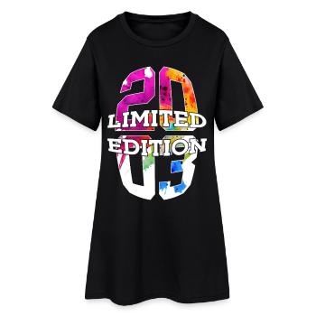 LIMITED EDITION 2003 23 YEARS 23RD BIRTHDAY - Women’s T-Shirt Dress - black - Front