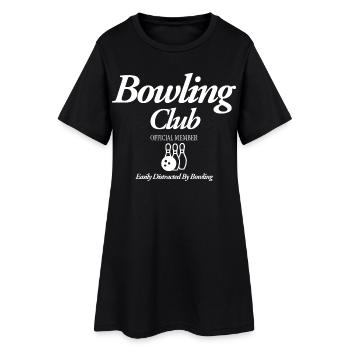 Bowling Club - Women’s T-Shirt Dress - black - Front