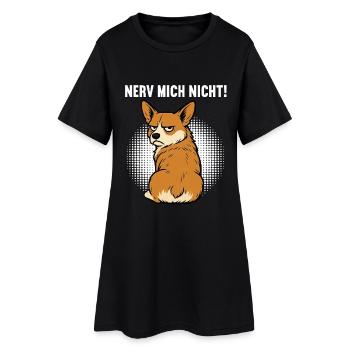 Nerv Mich Nicht Corgi Corgis Welsh Corgi Corgihund - Frauen T-Shirt-Kleid - Schwarz - Vorne