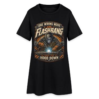 Soudeur Spécialiste en soudage - Robe T-shirt Femme - noir - Devant