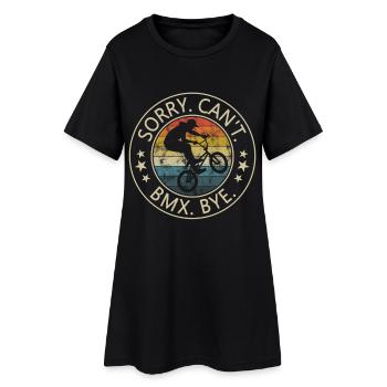 Désolé, je ne peux pas faire de BMX, salut - Robe T-shirt Femme - noir - Devant