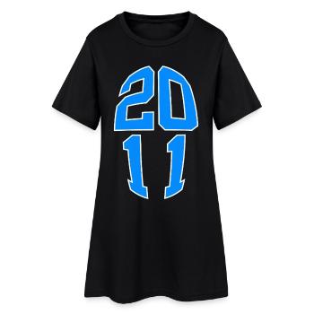 15 ANS 2011 15E ANNIVERSAIRE - Robe T-shirt Femme - noir - Devant