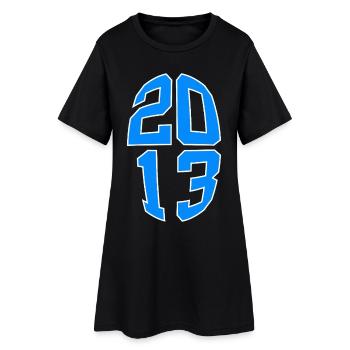 13 ANS 2013 13E ANNIVERSAIRE - Robe T-shirt Femme - noir - Devant
