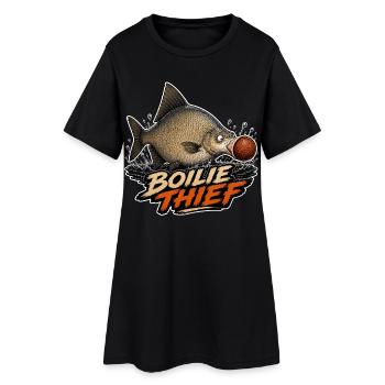 Boilie Thief Drôle de pêche à la carpe - Robe T-shirt Femme - noir - Devant