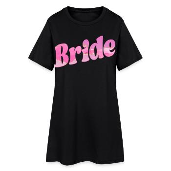 Bride Wedding - Women’s T-Shirt Dress - black - Front