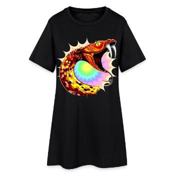 Serpent Cosmique - Robe T-shirt Femme - noir - Devant
