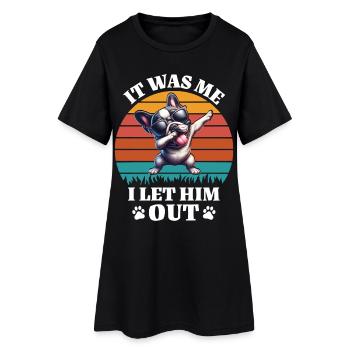 Drôles dictons du bouledogue français - Robe T-shirt Femme - noir - Devant