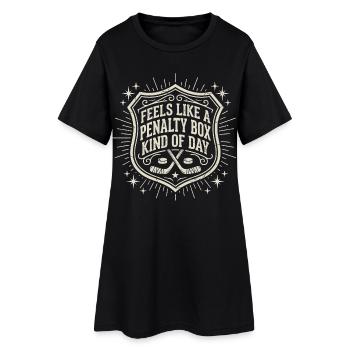 Humour Hockey sur Glace Vintage | Cadeau Sport - Robe T-shirt Femme - noir - Devant