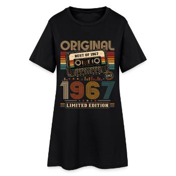59e anniversaire Gift Man cassette Best of 1967 - Robe T-shirt Femme - noir - Devant