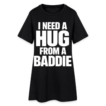 J’ai besoin d’un câlin d’un méchant Lustiger Spruch - Robe T-shirt Femme - noir - Devant
